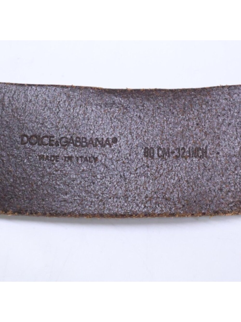 Dolce & Gabbana DG Buckle Leather 80 Belt - Picture 8 of 10